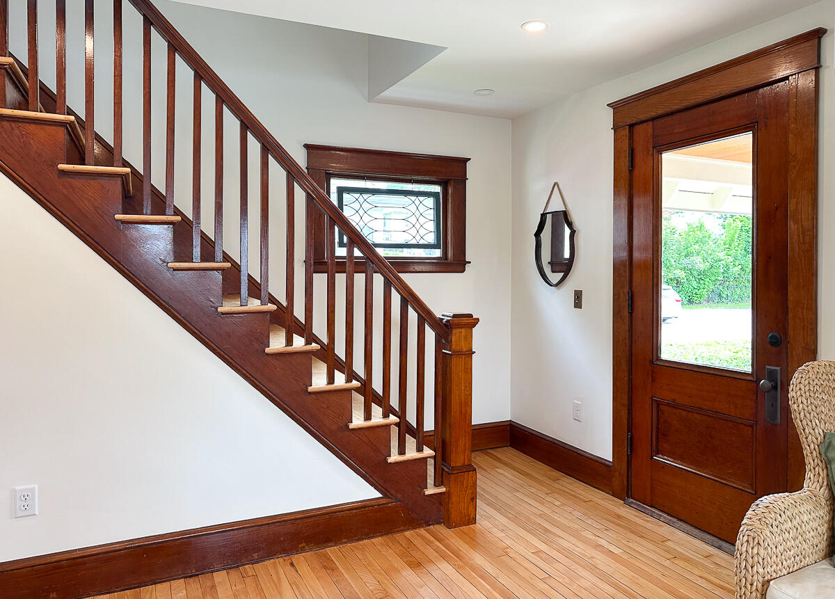 12 Walnut Street, South Portland, ME 04106 Staircase to 2nd floor