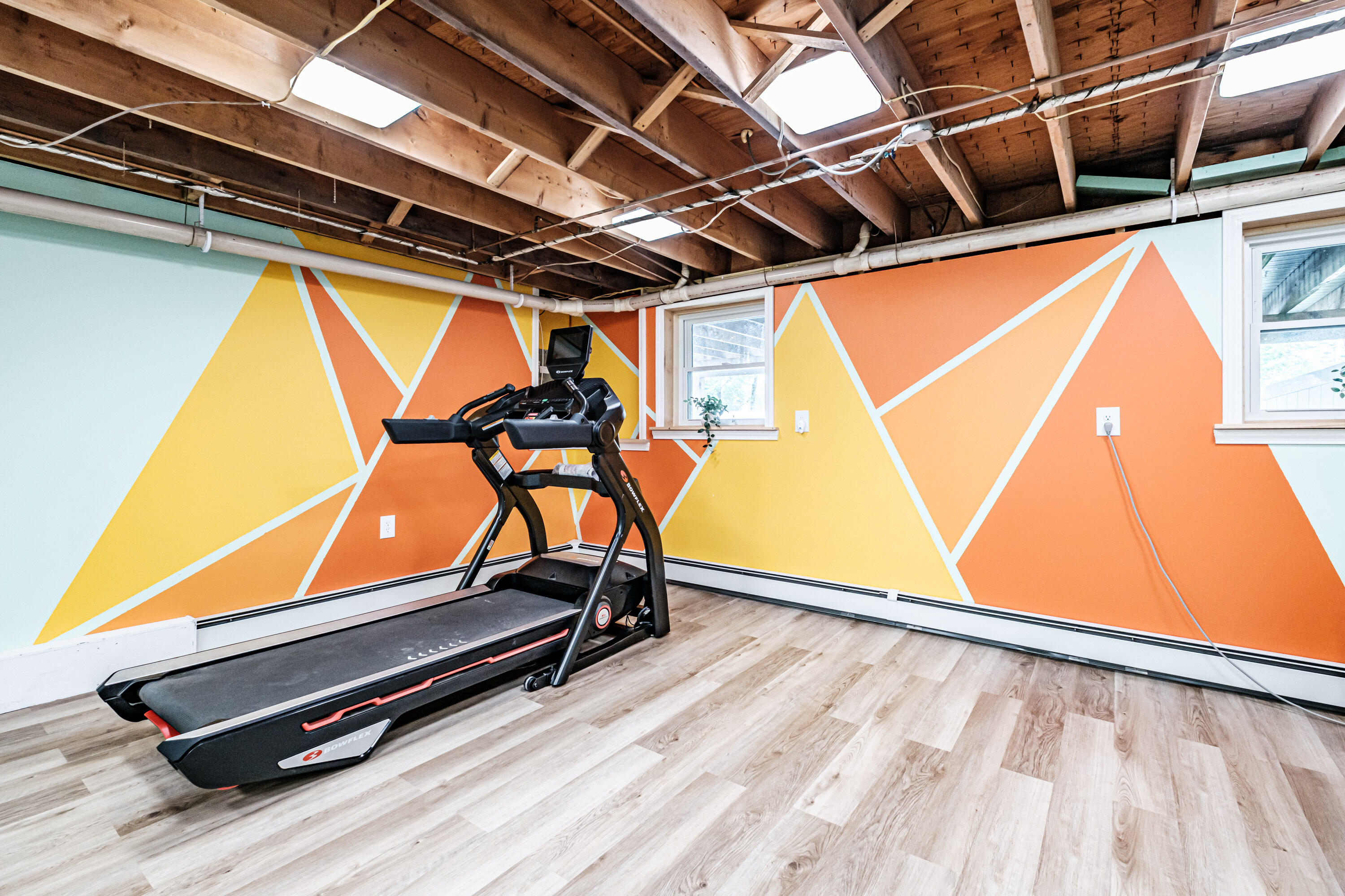 Heated basement.