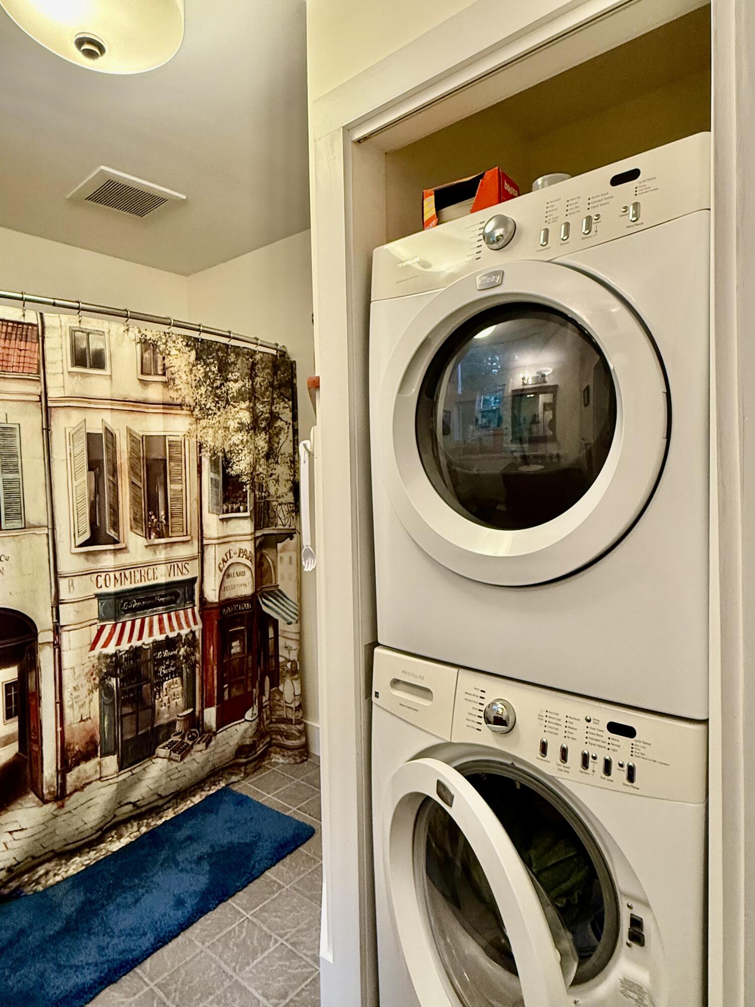 Bathroom with laundry