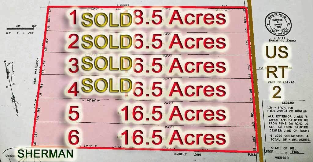 Lot 18 US RT 2 Highway, Sherman, ME, 04776
