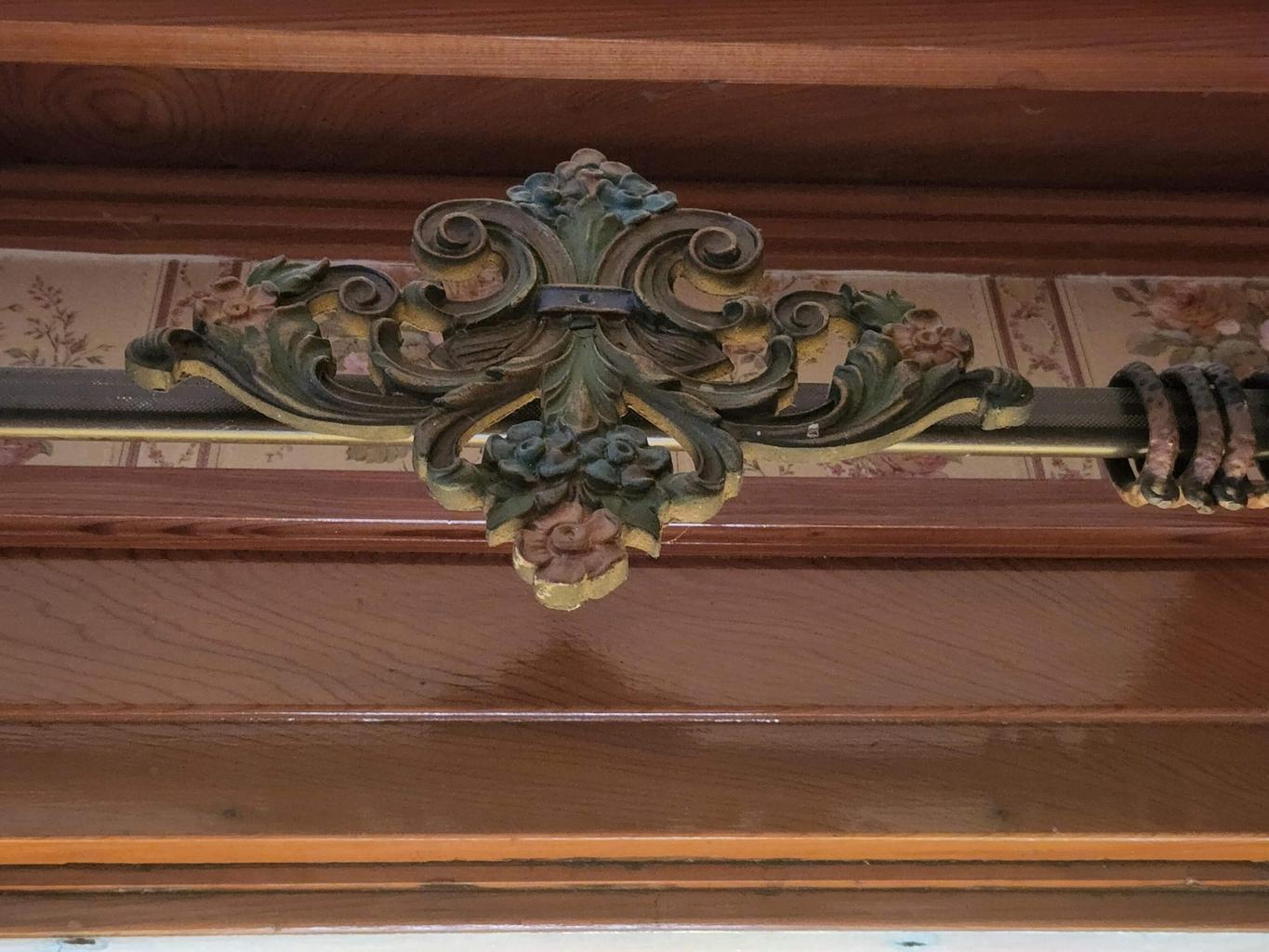 Original iron curtain rods!