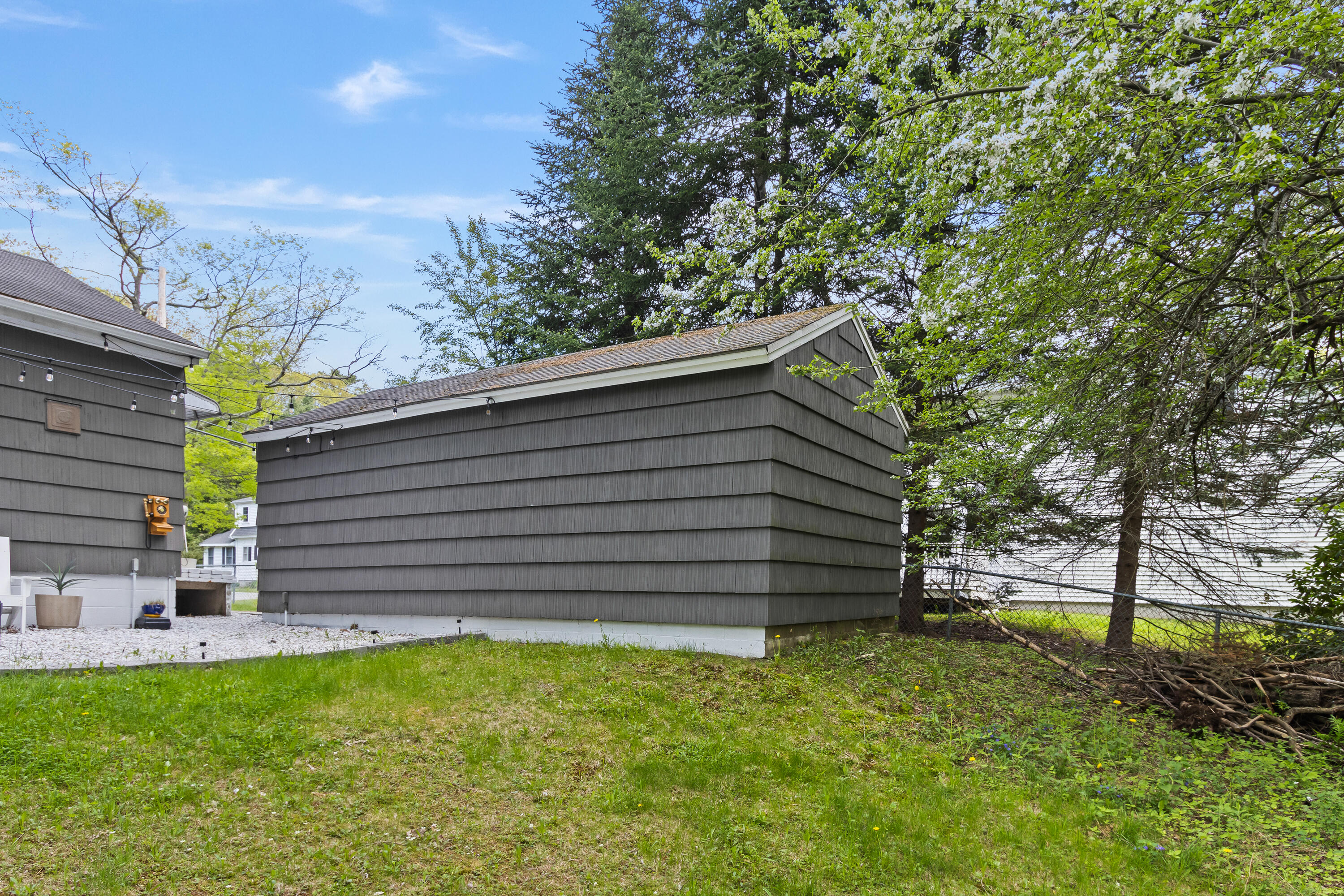 Side of garage