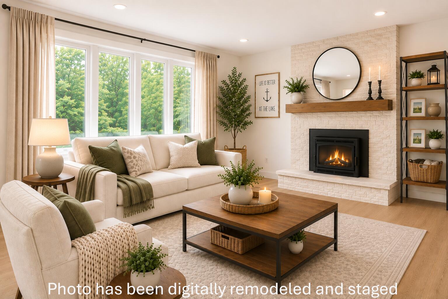 Photo has been digitally remodeled and staged to show potential