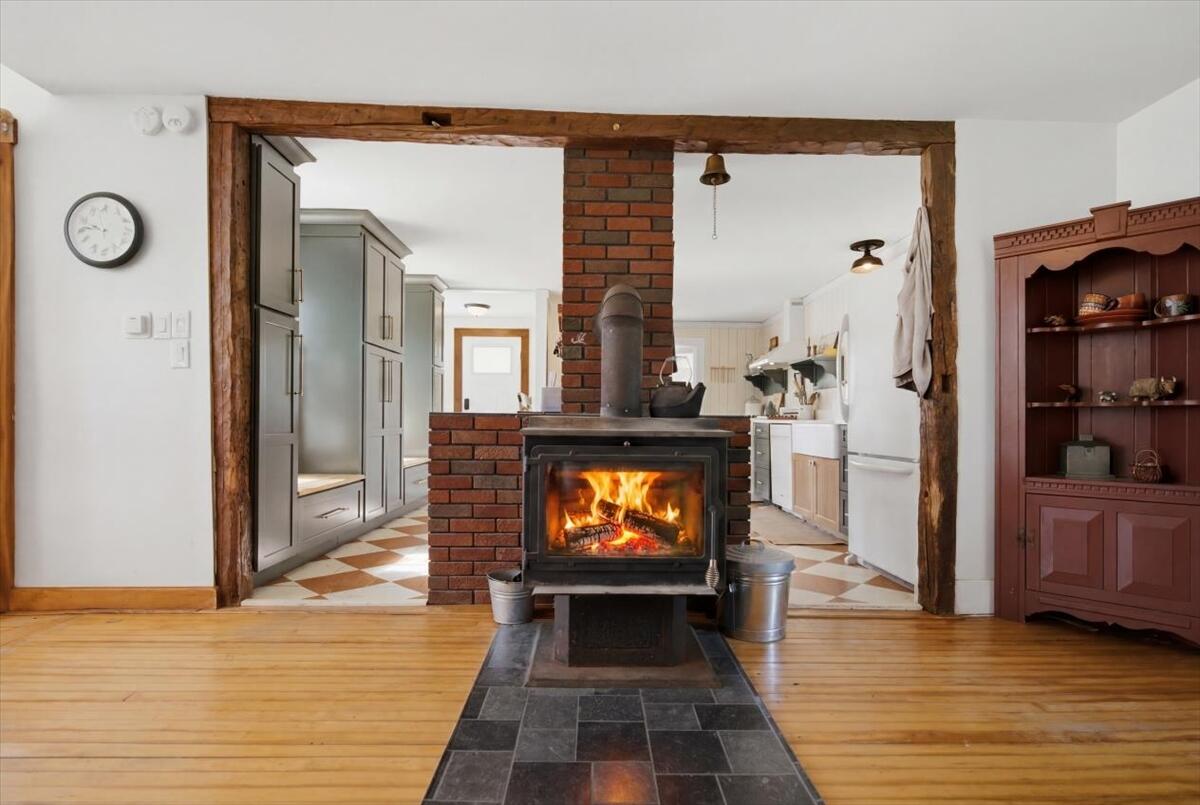 Chilly mornings warmed by the woodstove