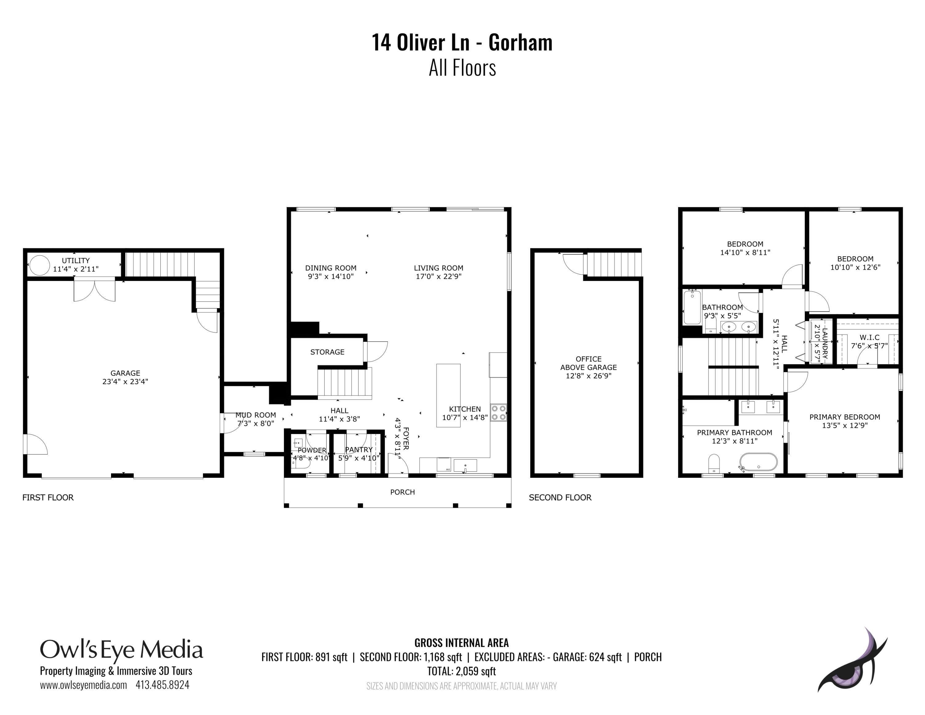 14 Oliver Lane, Gorham, ME 04038 2-14OliverLn-Gorham_FloorPlans-All