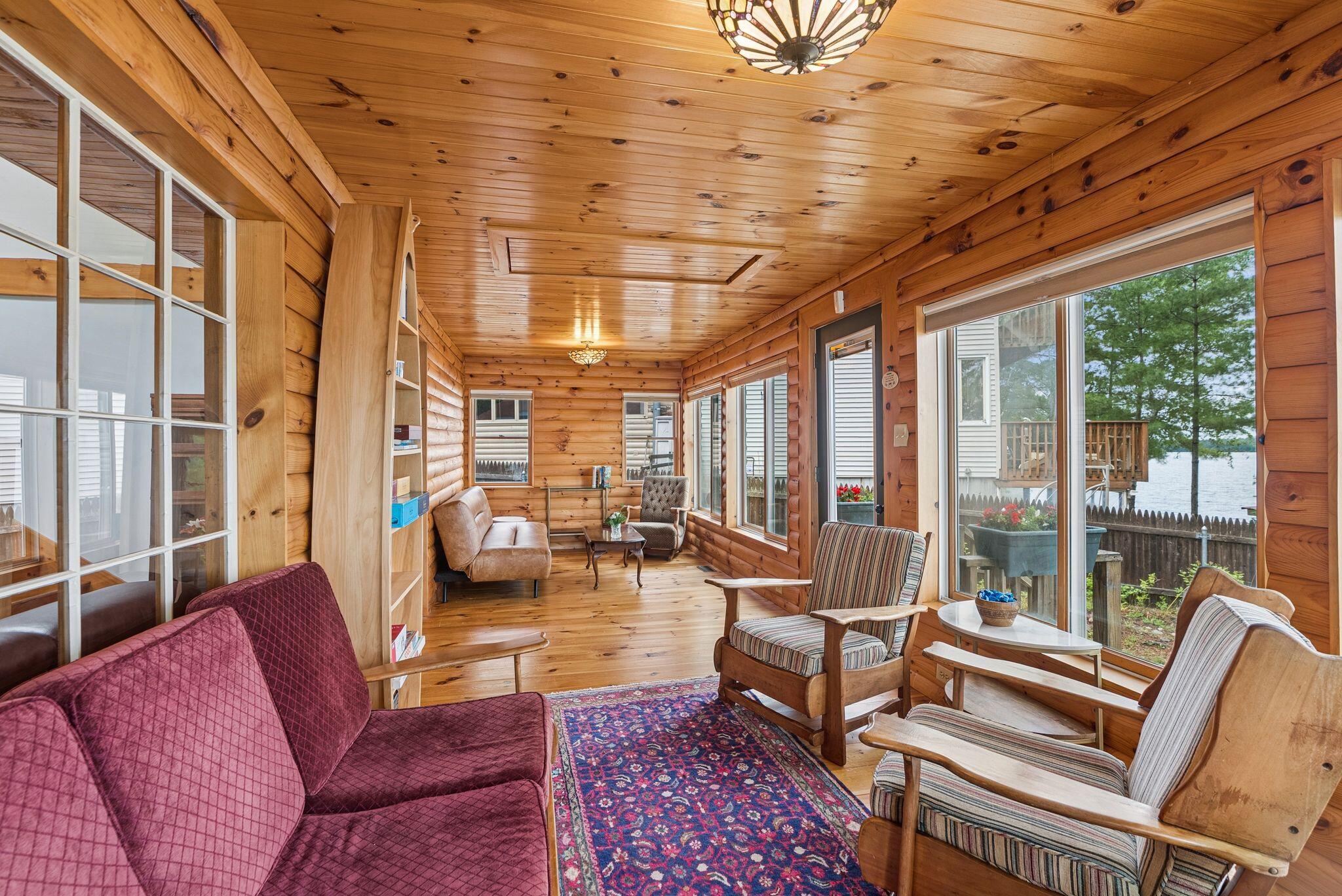 First level expansive sunroom