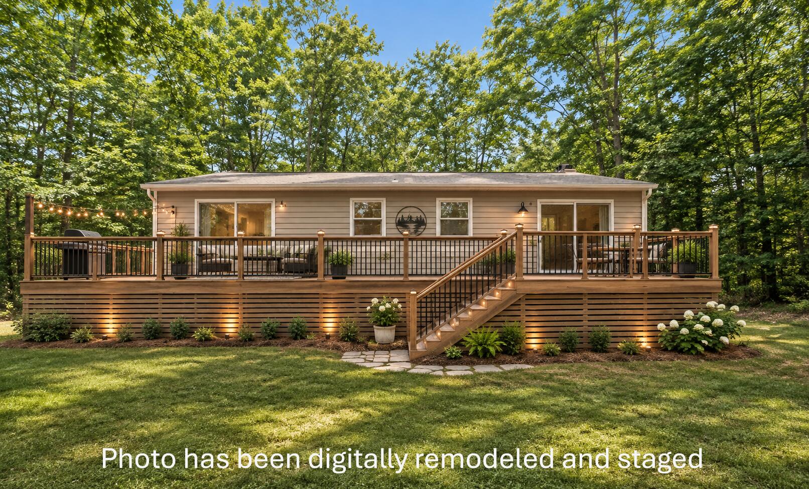 Photo has been digitally remodeled and staged to show potential