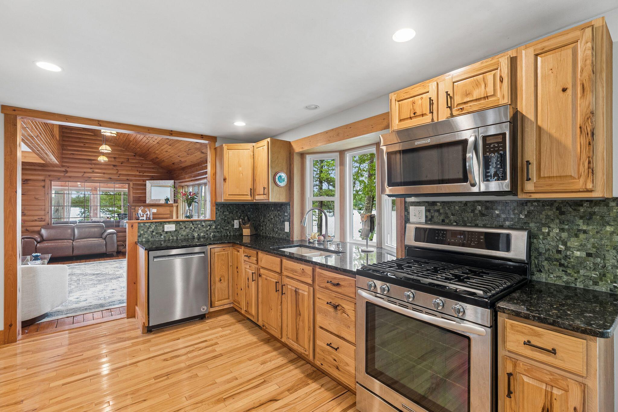 Living Room to Kitchen with Views