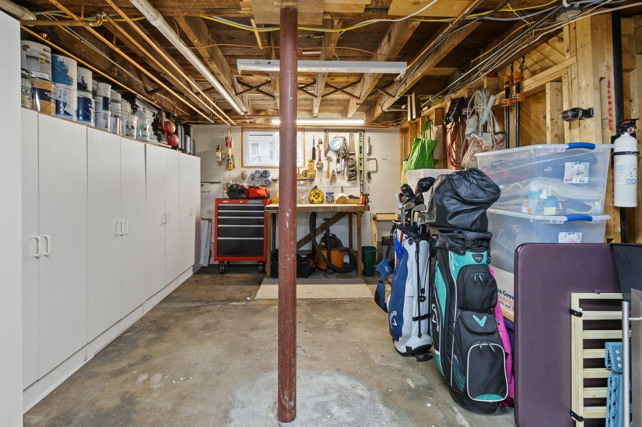 14 Holly Street, Portland, ME 04103 Main house lower level storage and workbench area
