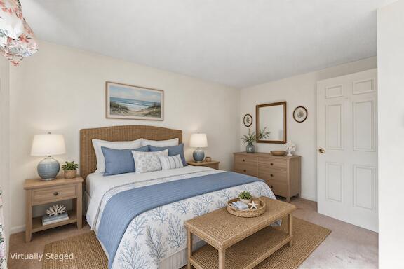 97 Flintlock Village Road, #2, Wells, ME 04090 Second Bedroom -Virtually Staged